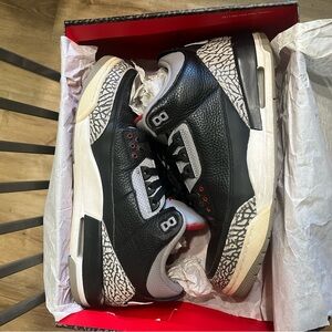 Jordan Black and Gray Athletic Shoes Performance Comfort Style